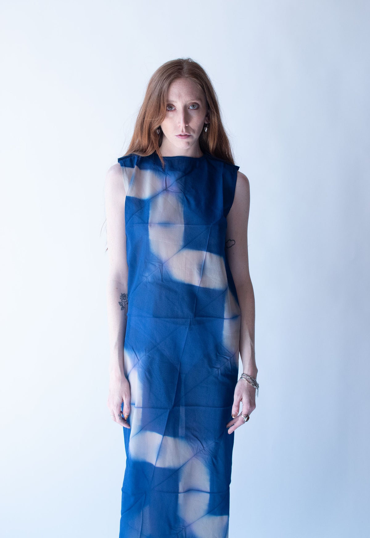 Cobalt Pleated Dress | Yoshiki Hishinuma