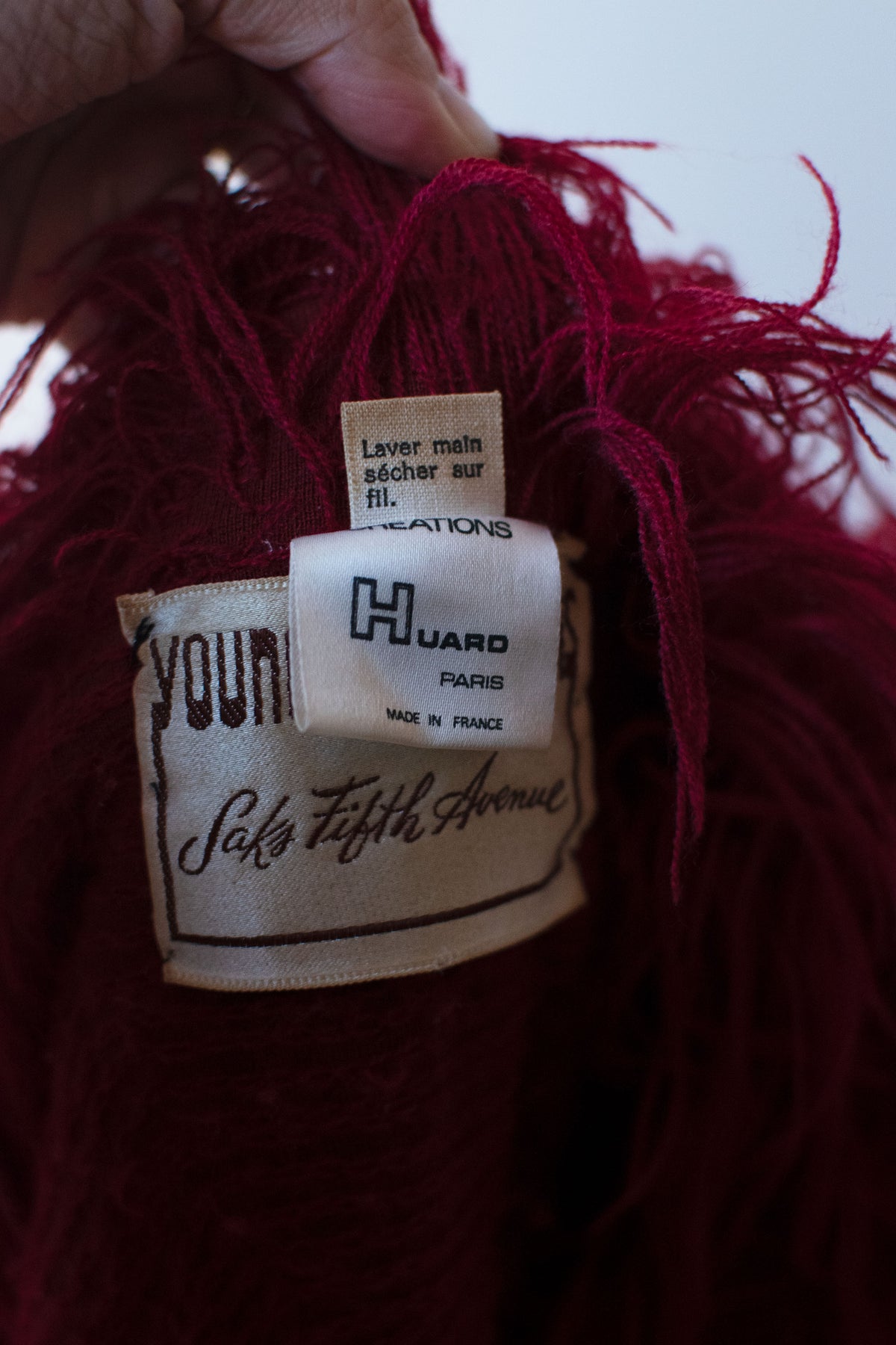 1970s Bordeaux Shag Coat | Young Dimensions