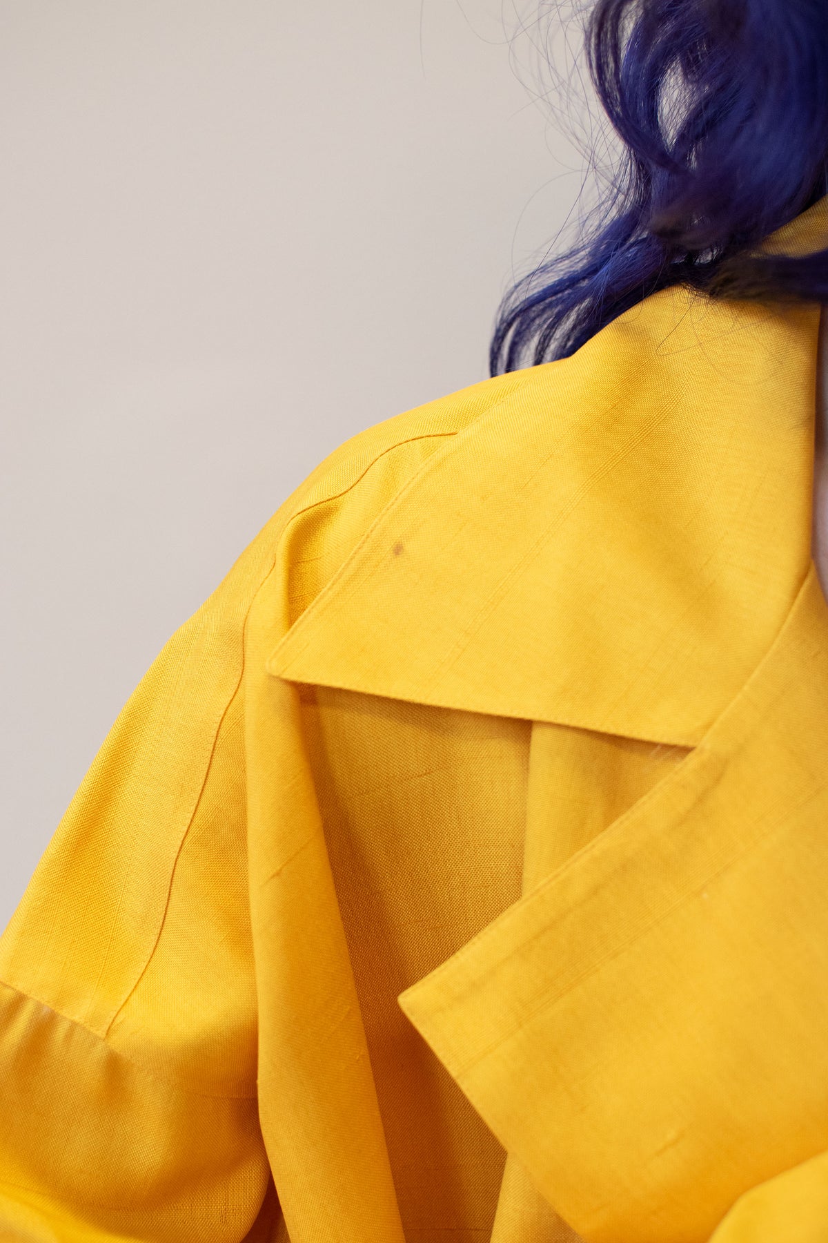 1980s Yellow Silk Jacket