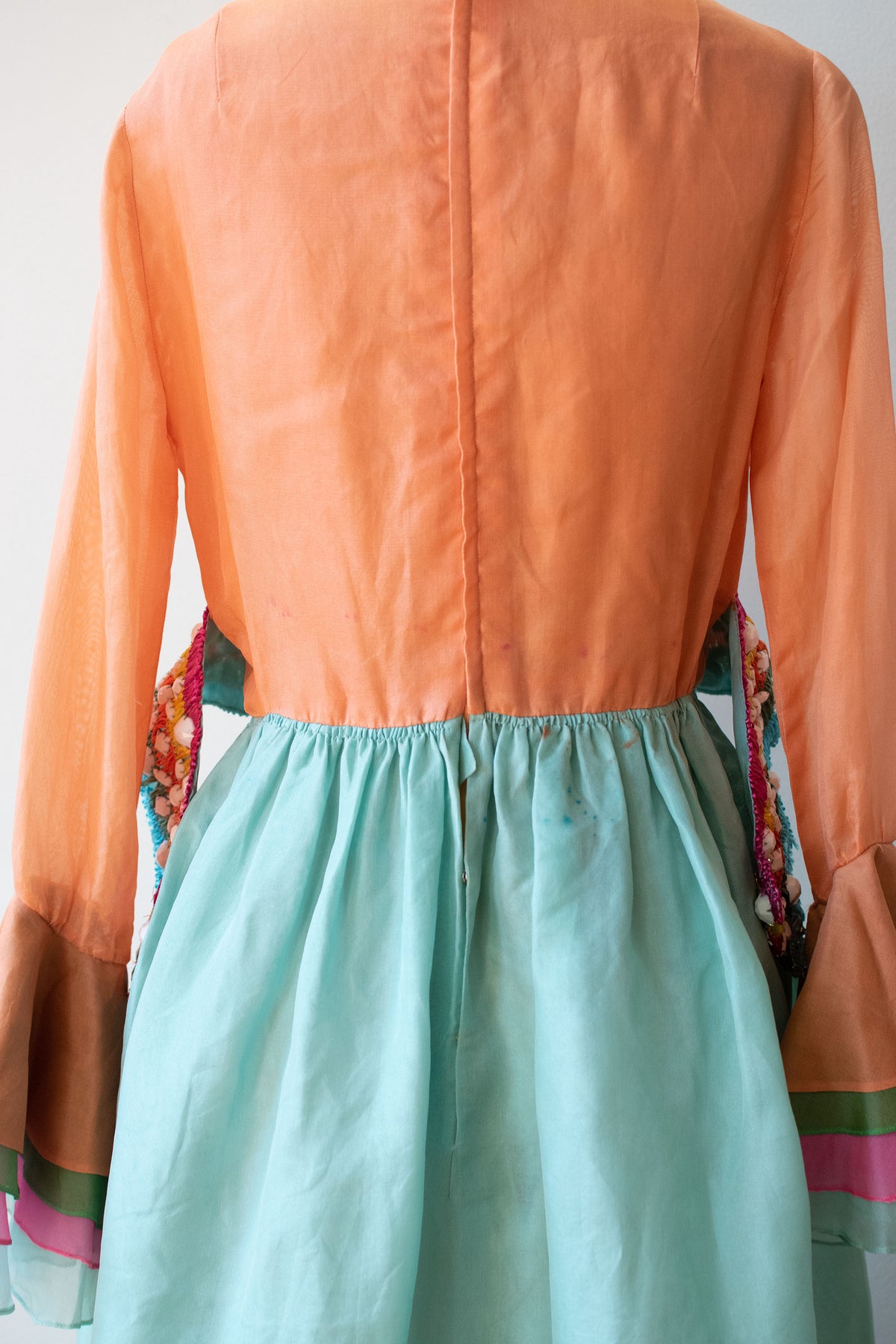 1970s Sherbert Organza Dress | Bill Blass