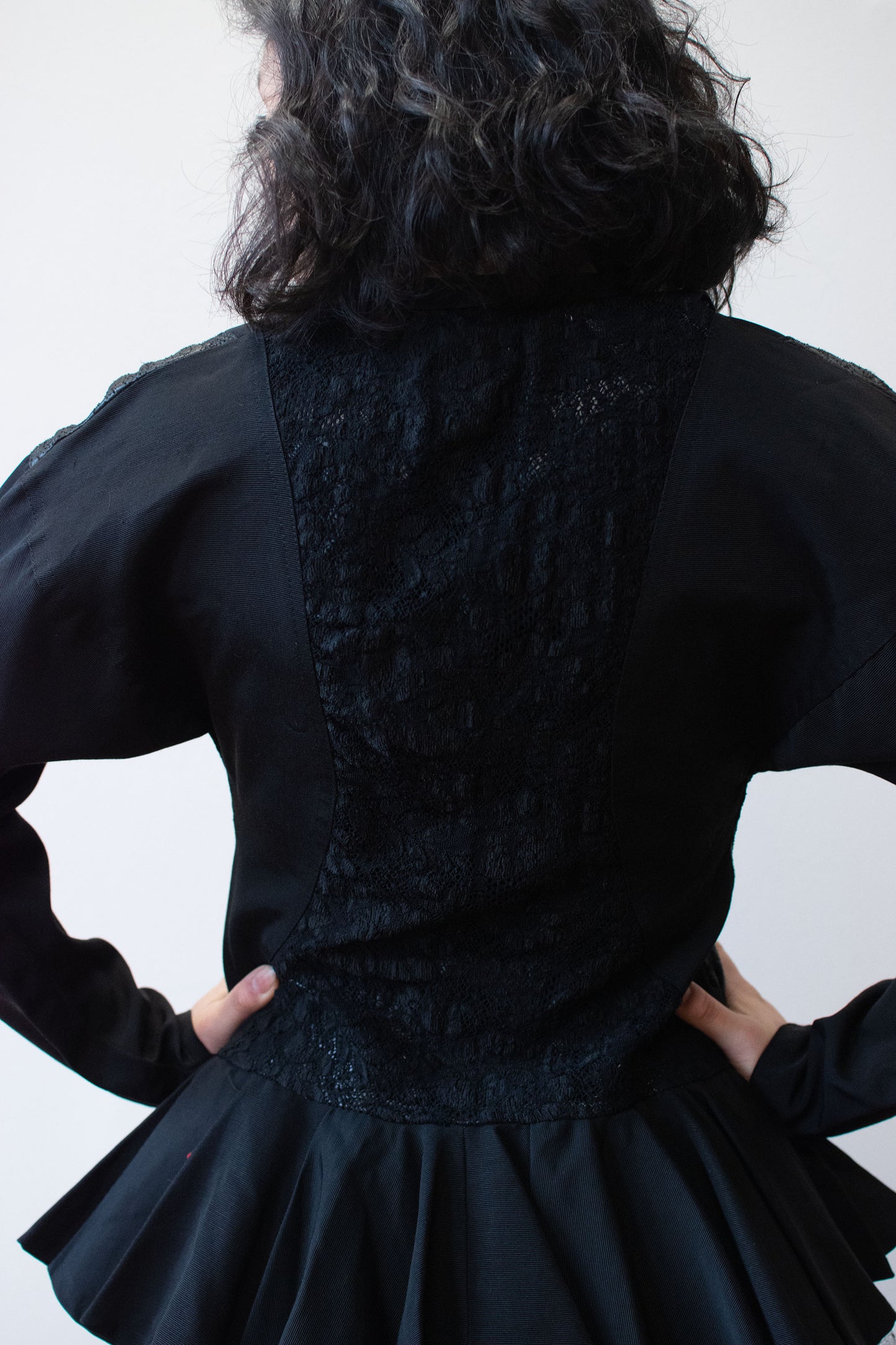 1980s Textured Peplum Jacket | Pauline Trigere