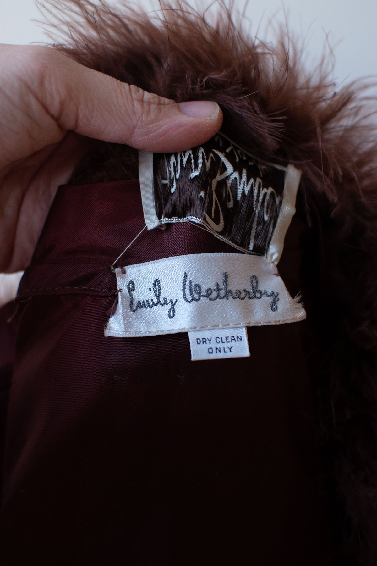 1980s Feather Coat | Emily Wetherby