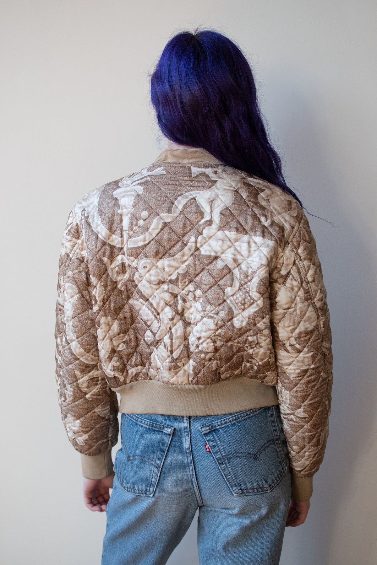 Cherub Print Quilted Jacket | Moschino Cheap & Chic