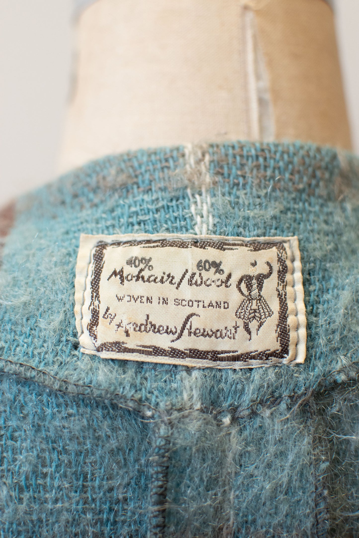 Plaid Mohair Coat | Andrew Stewart