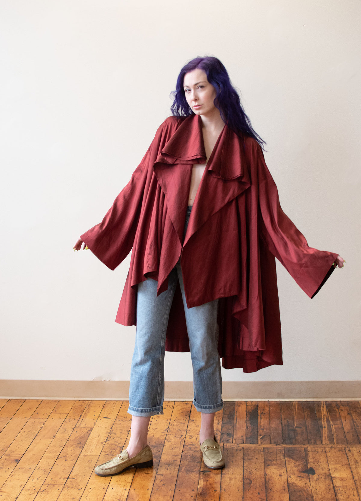 Romeo Gigli Silk Evening Coat | A Virtual Affair