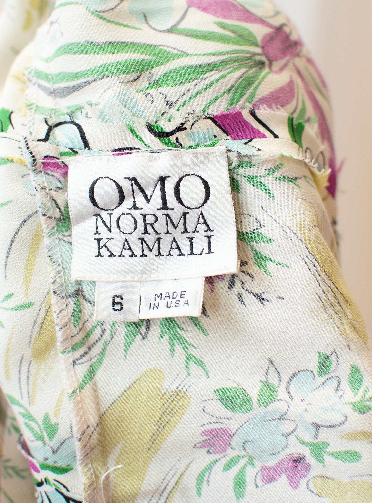 1990s Floral Print Dress | Norma Kamali