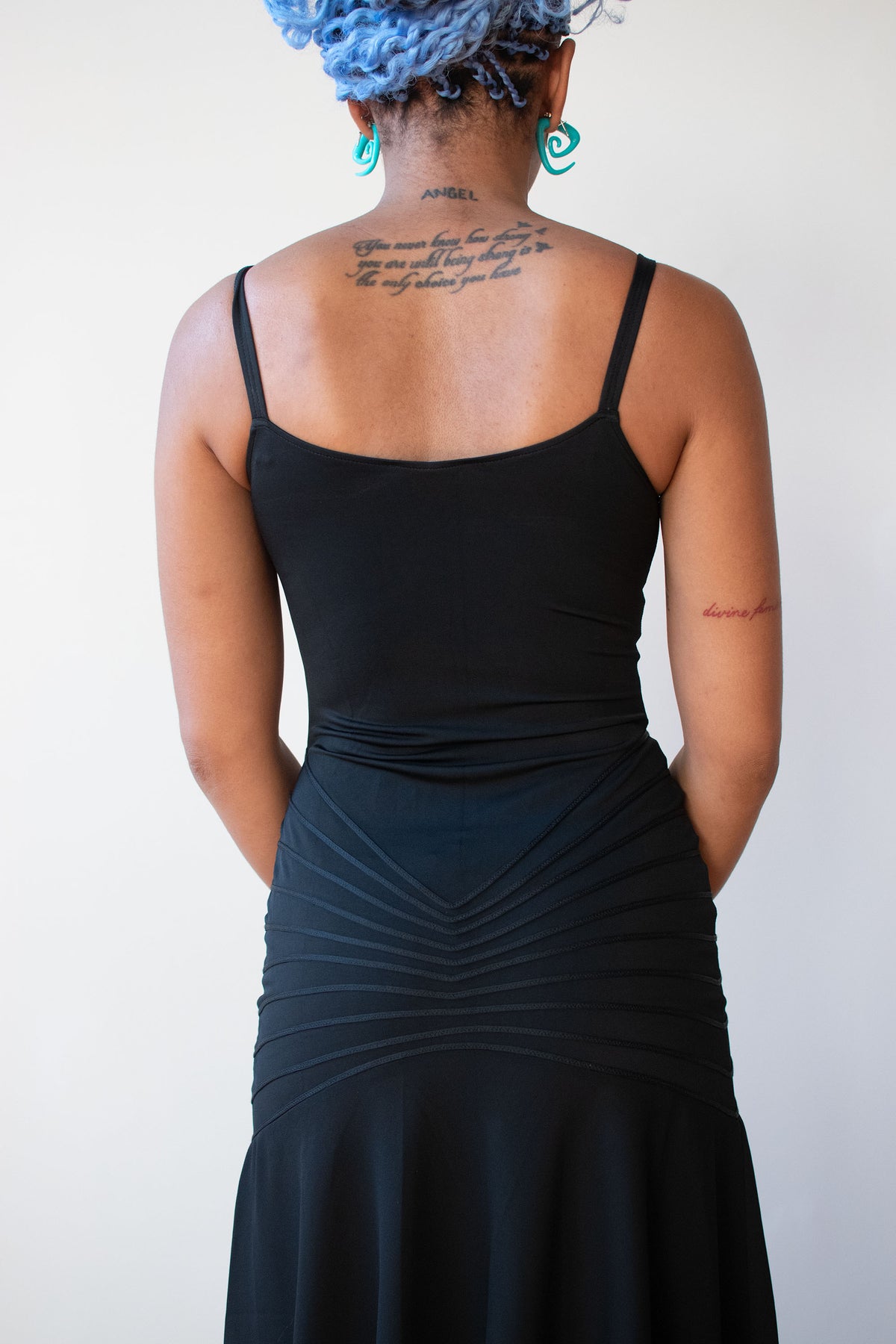 1990s Black Jersey Dress | La Perla