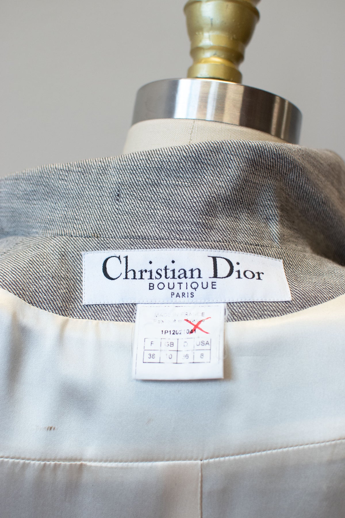 Gray Blazer | Christian Dior