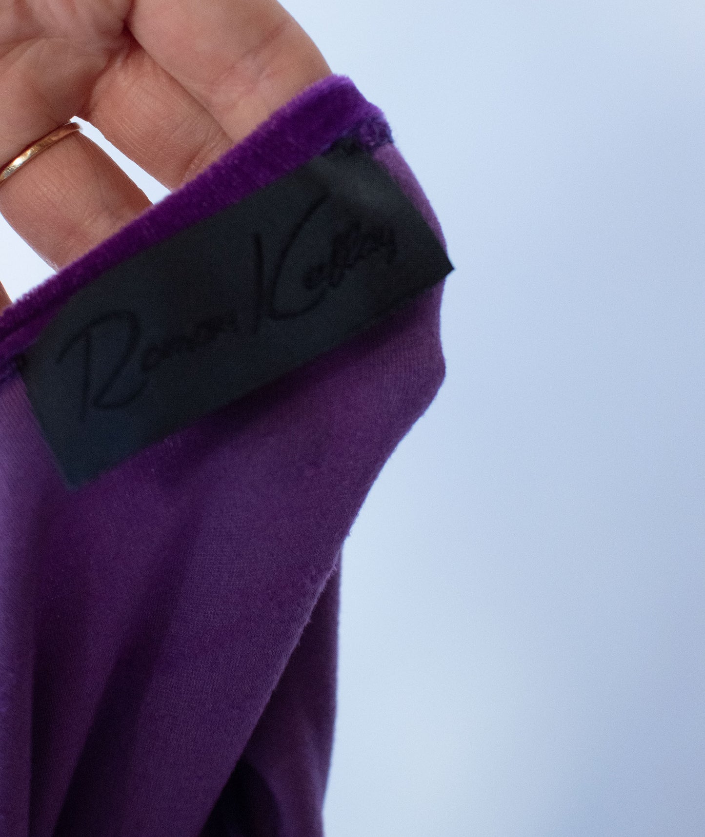 1990s Purple Velvet Dress