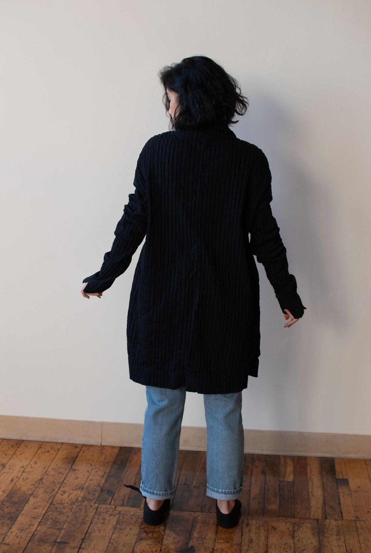 1990s Textured Black Jacket | Romeo Gigli