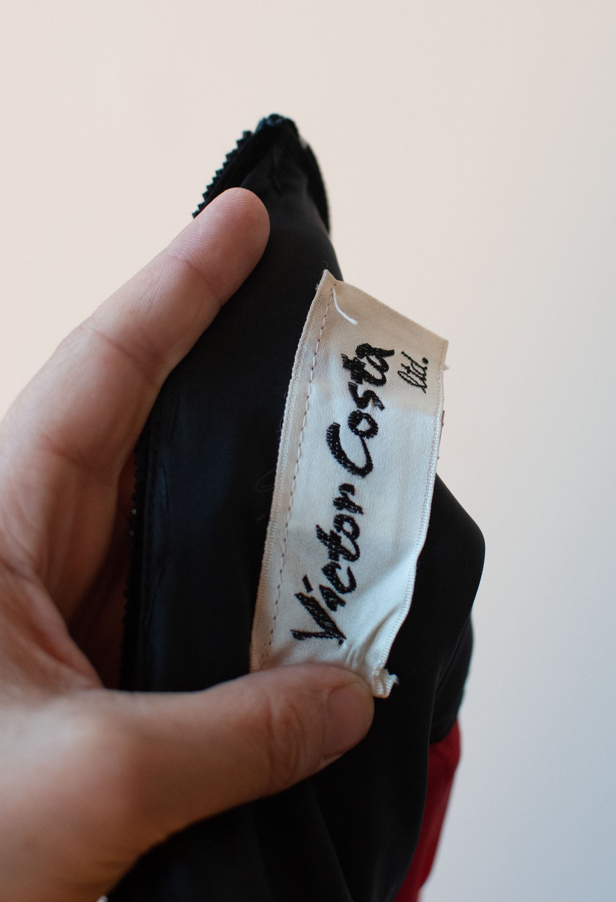 Red & Black Gown | Victor Costa