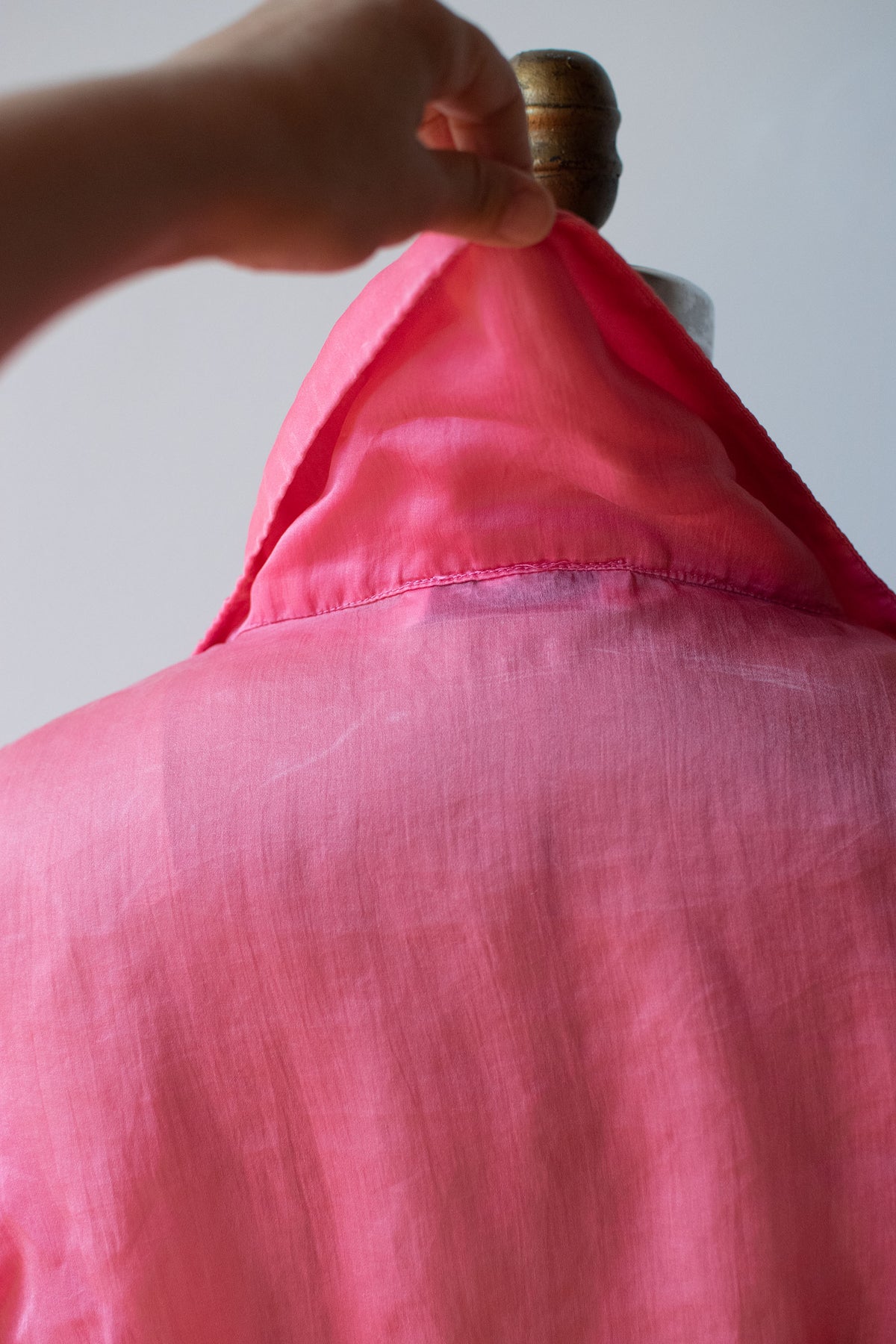1990s Pink Silk Blouse | Victor Costa