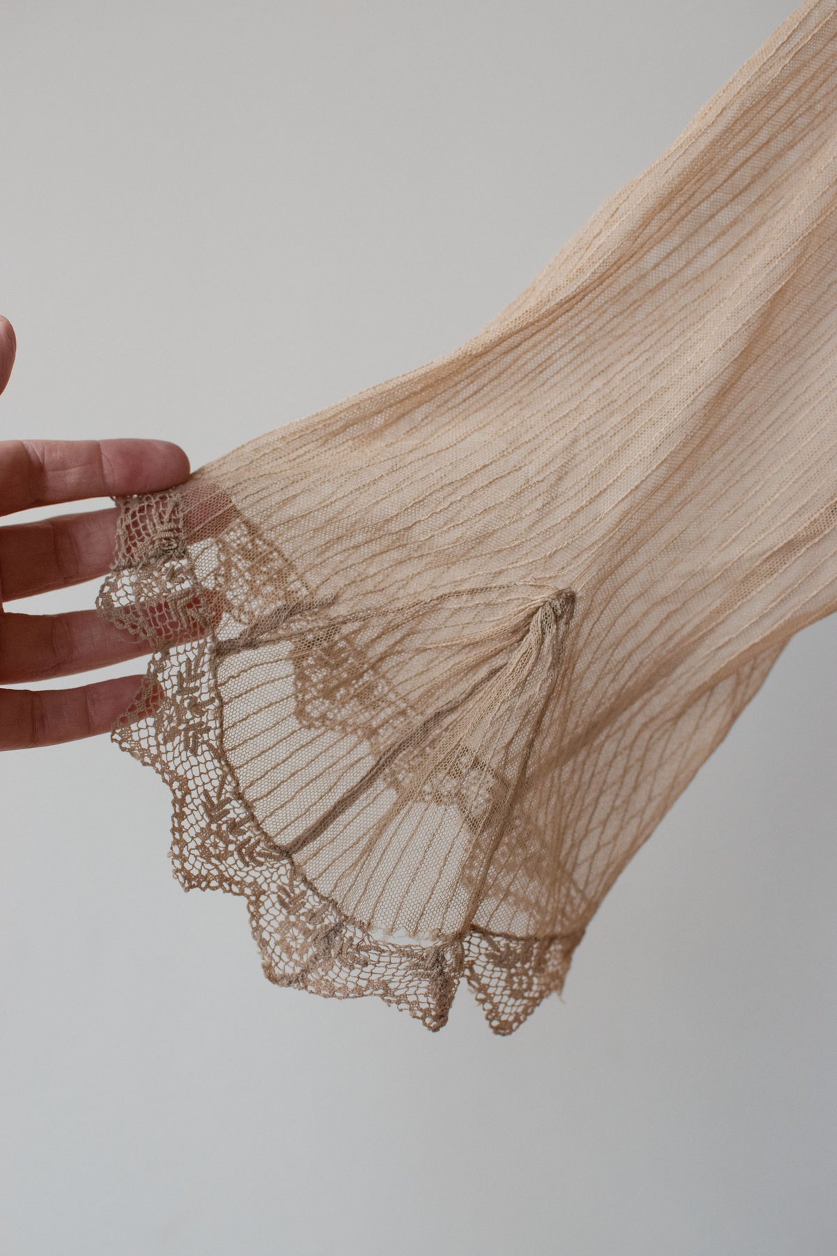 1910s Ecru Lace Dress