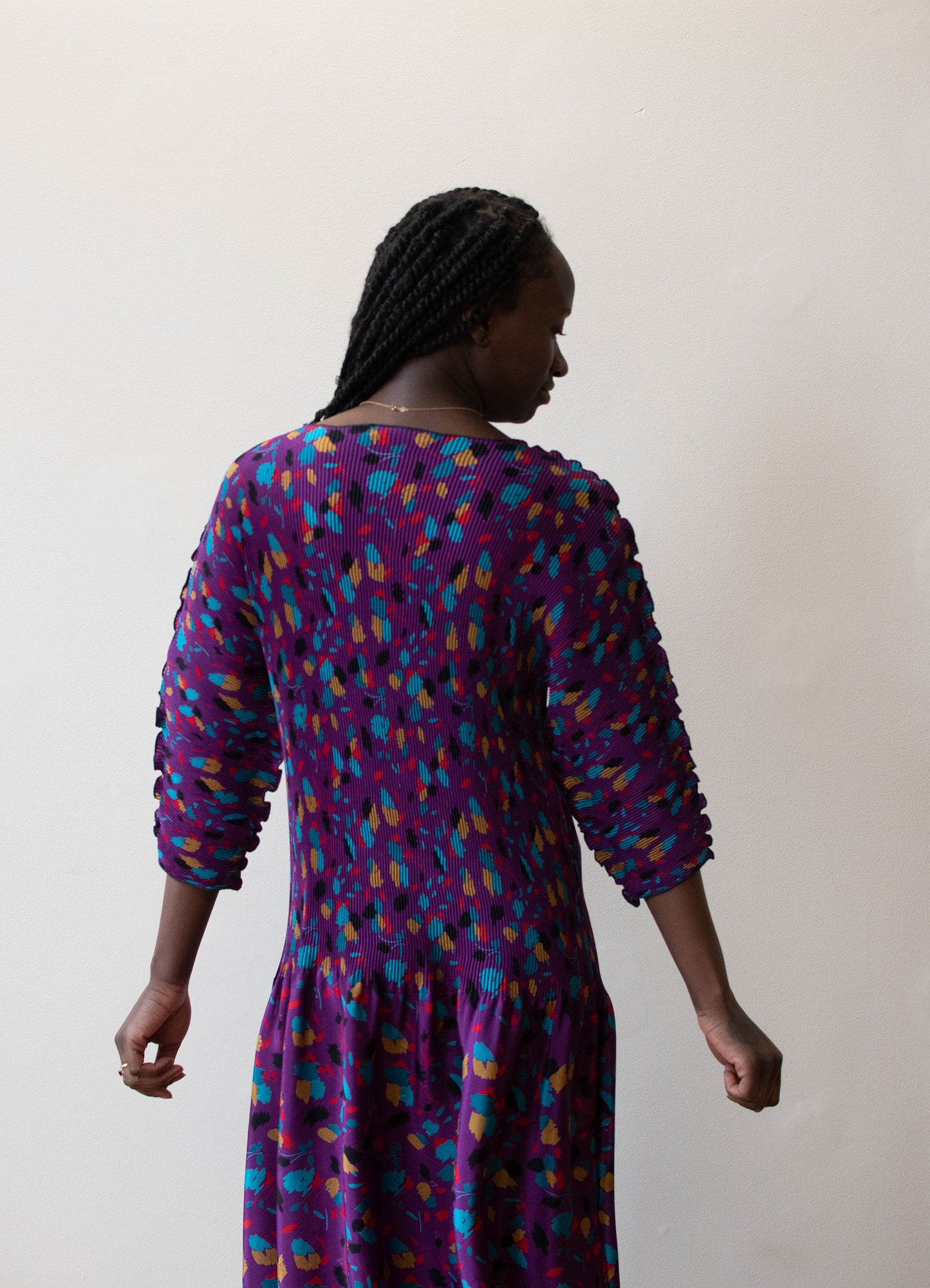 1980s Plisse Dress | Ellen Hauptli