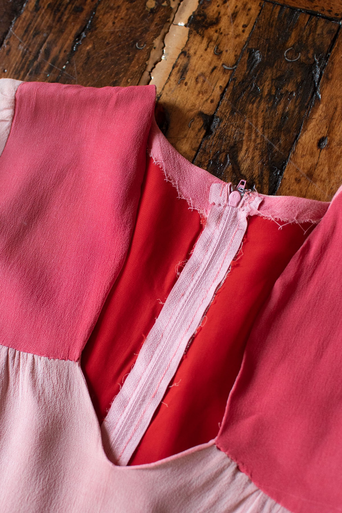 1970s Ombre Chiffon Dress