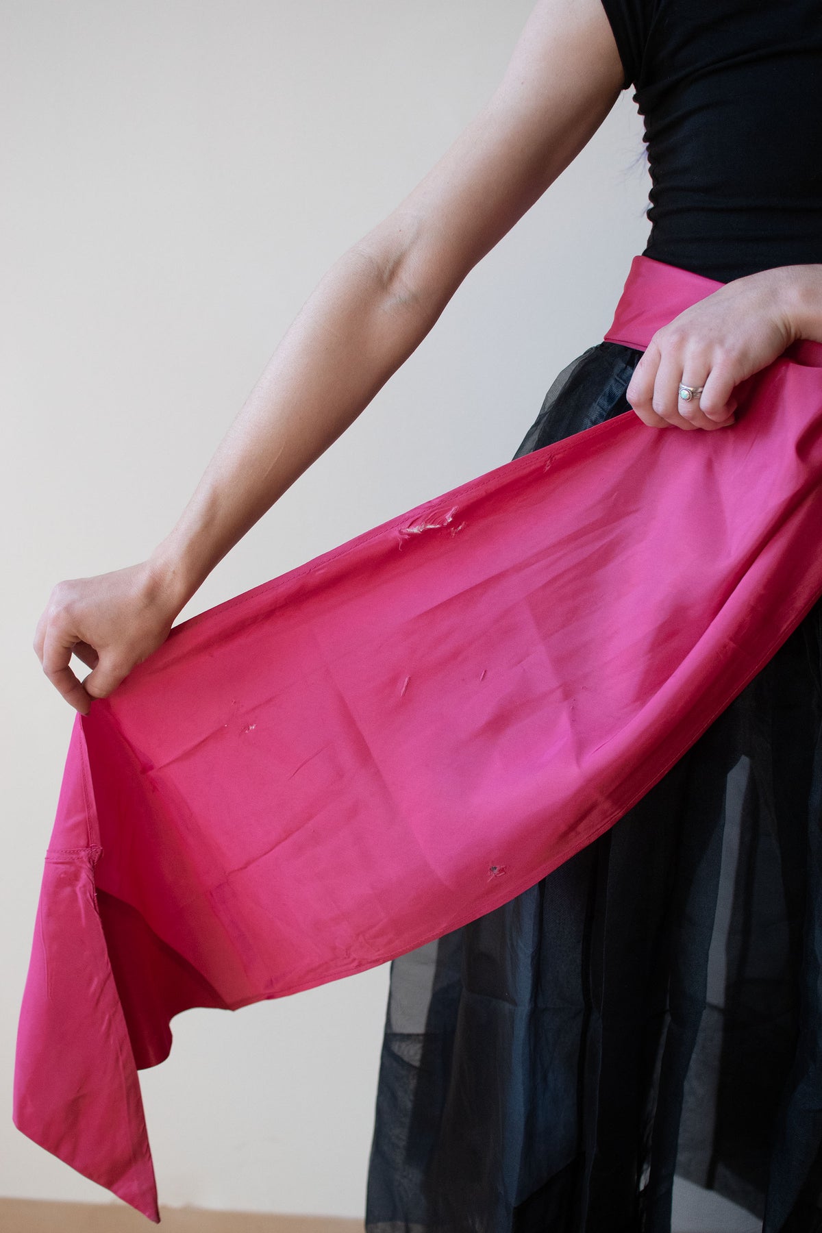1980s Sheer Black Dress | Betsey Johnson Punk Label