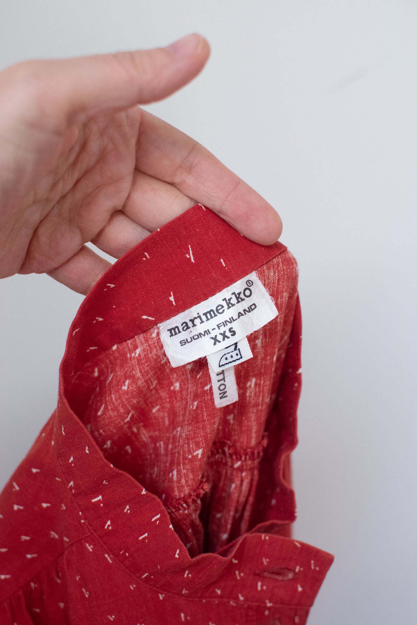 Red Cotton Dress | Marimekko