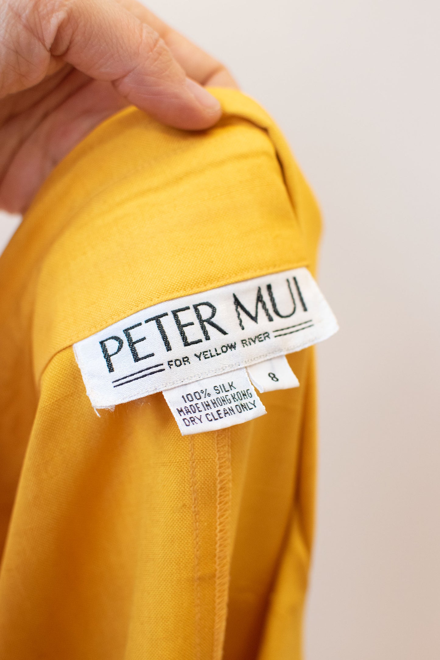 1980s Yellow Silk Jacket