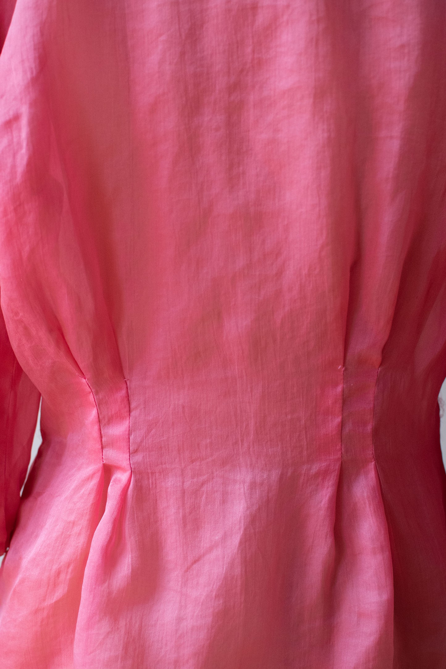 1990s Pink Silk Blouse | Victor Costa