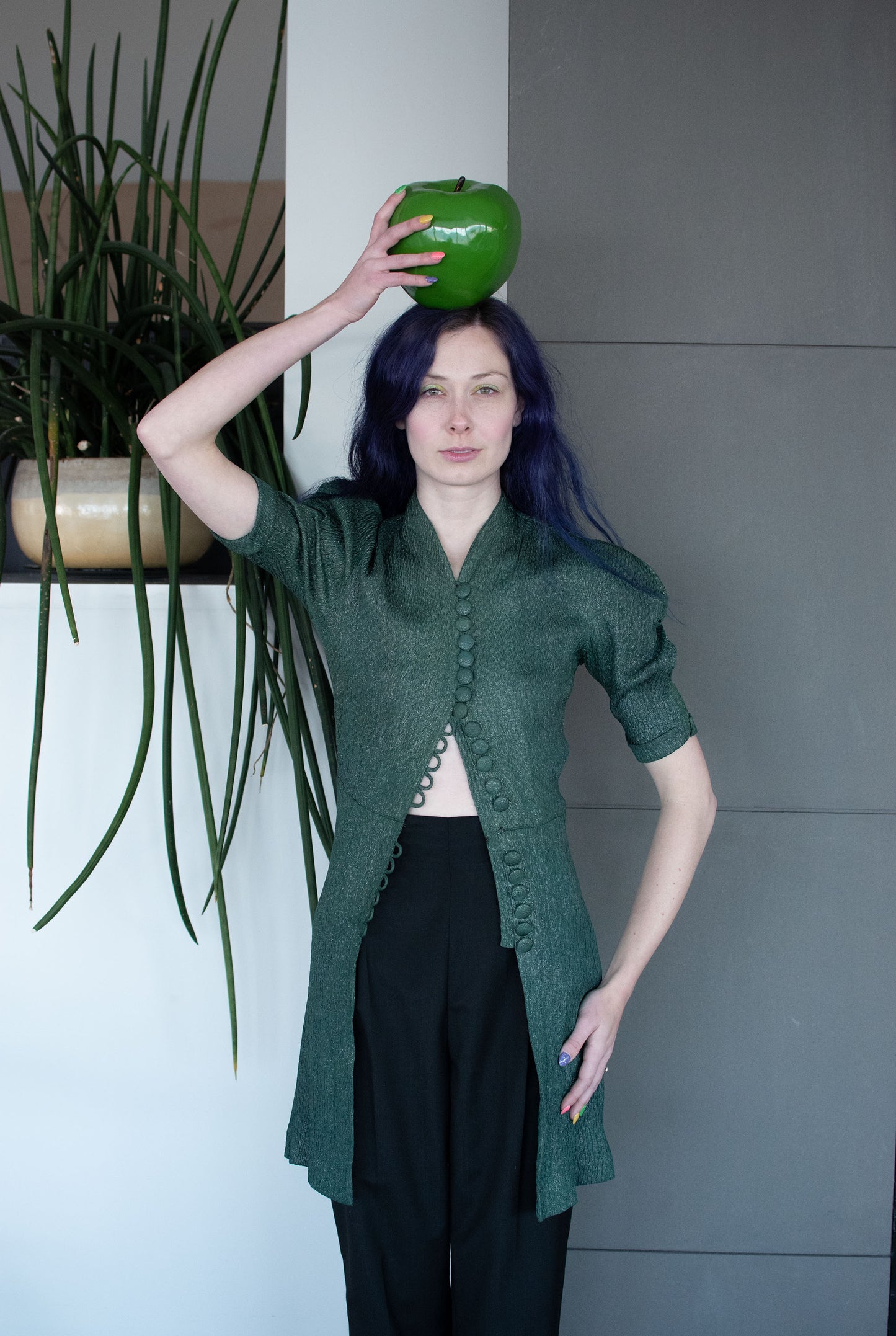 1930s Green Lamé Blouse | FOGA