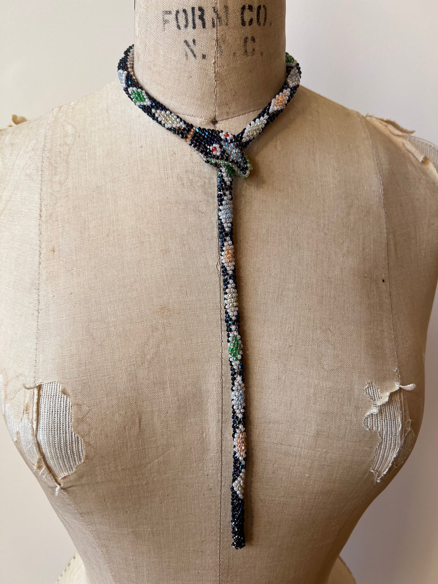 Bead Crochet Snake | Oil Slick