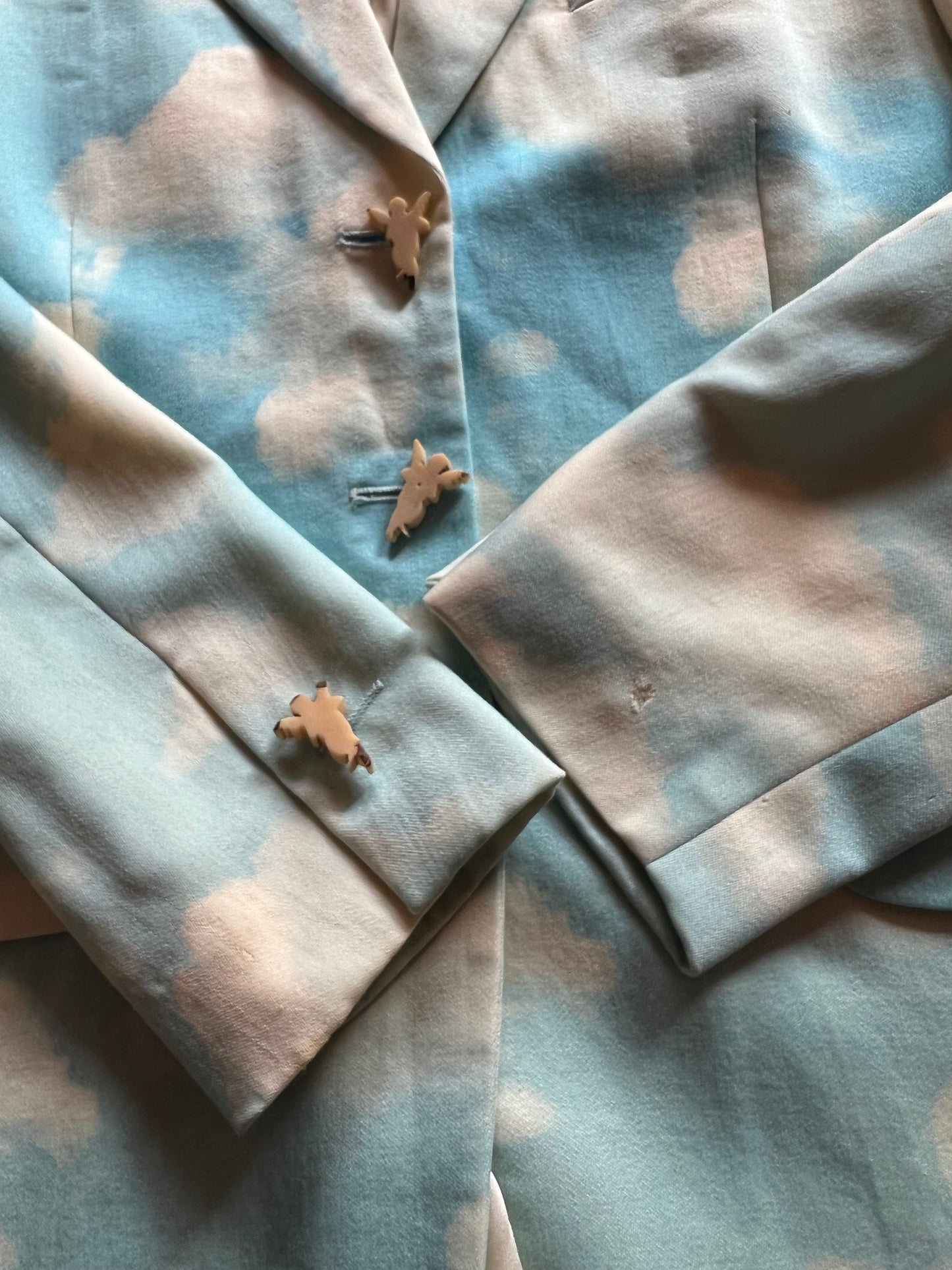 1990s Cloud Print Blazer | Moschino Cheap & Chic