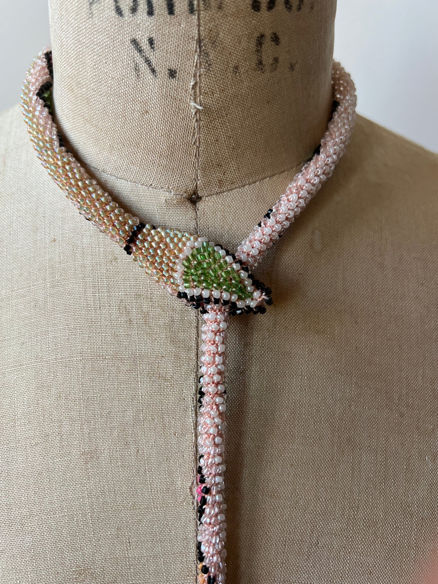 Bead Crochet Snake | Diamond Crystal Clear