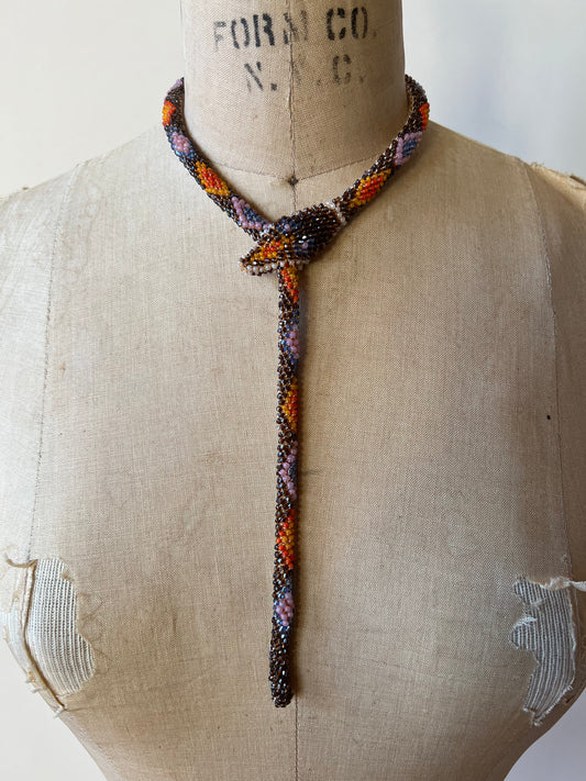 Bead Crochet Snake | Root Beer