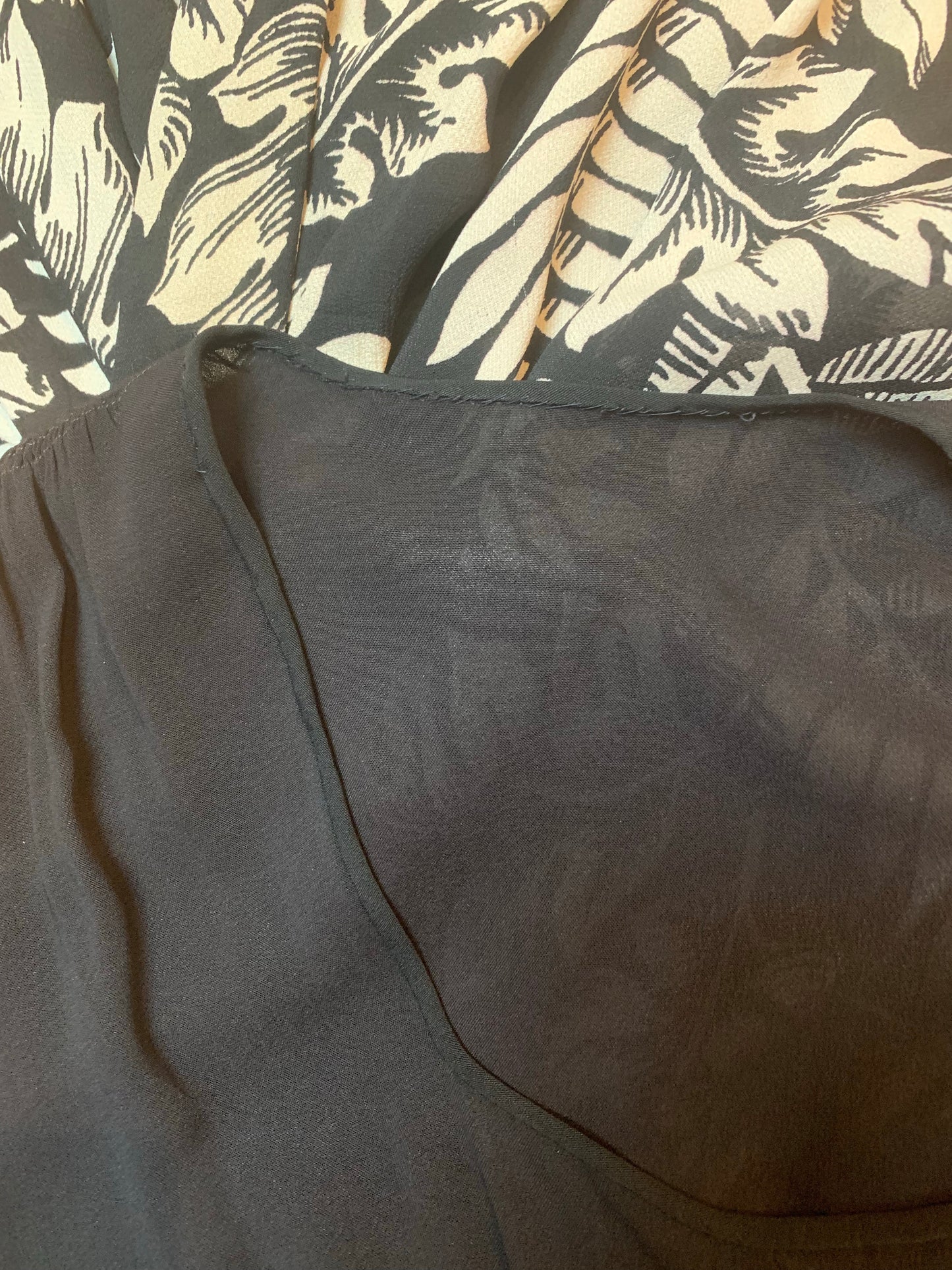 1940s Printed Rayon Dress