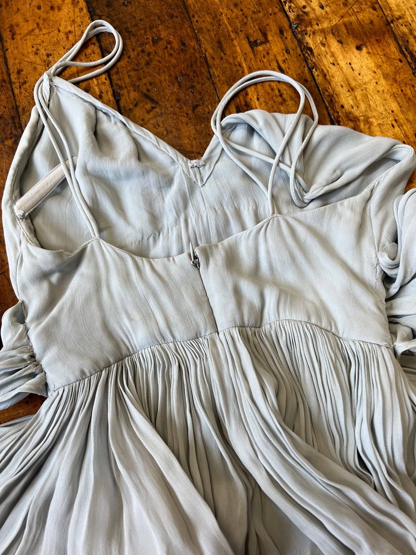 1970s Pale Blue Chiffon Gown | Bill Blass