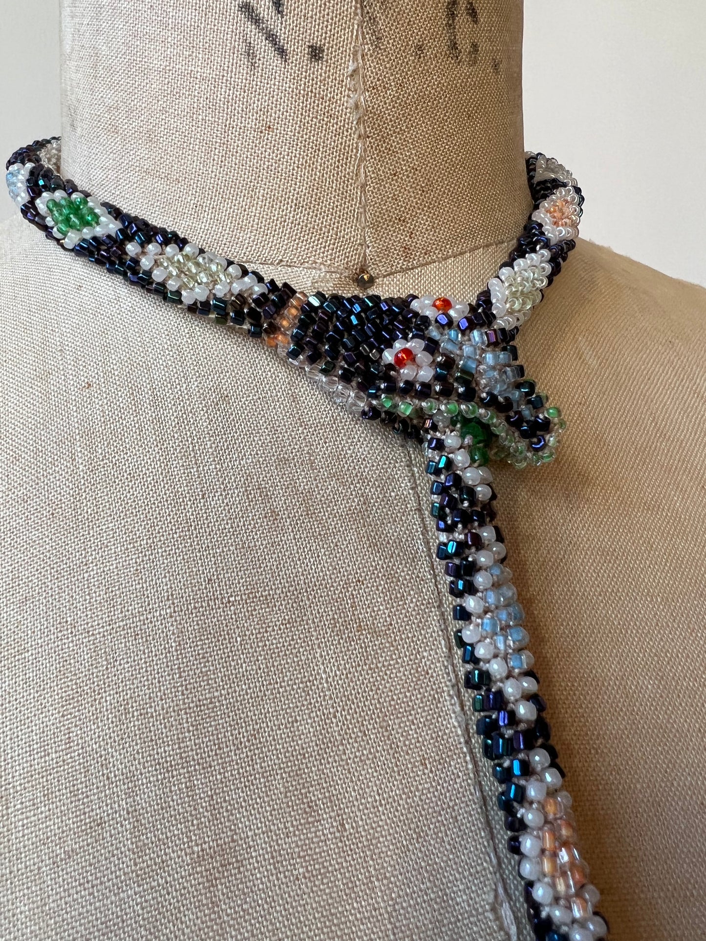 Bead Crochet Snake | Oil Slick