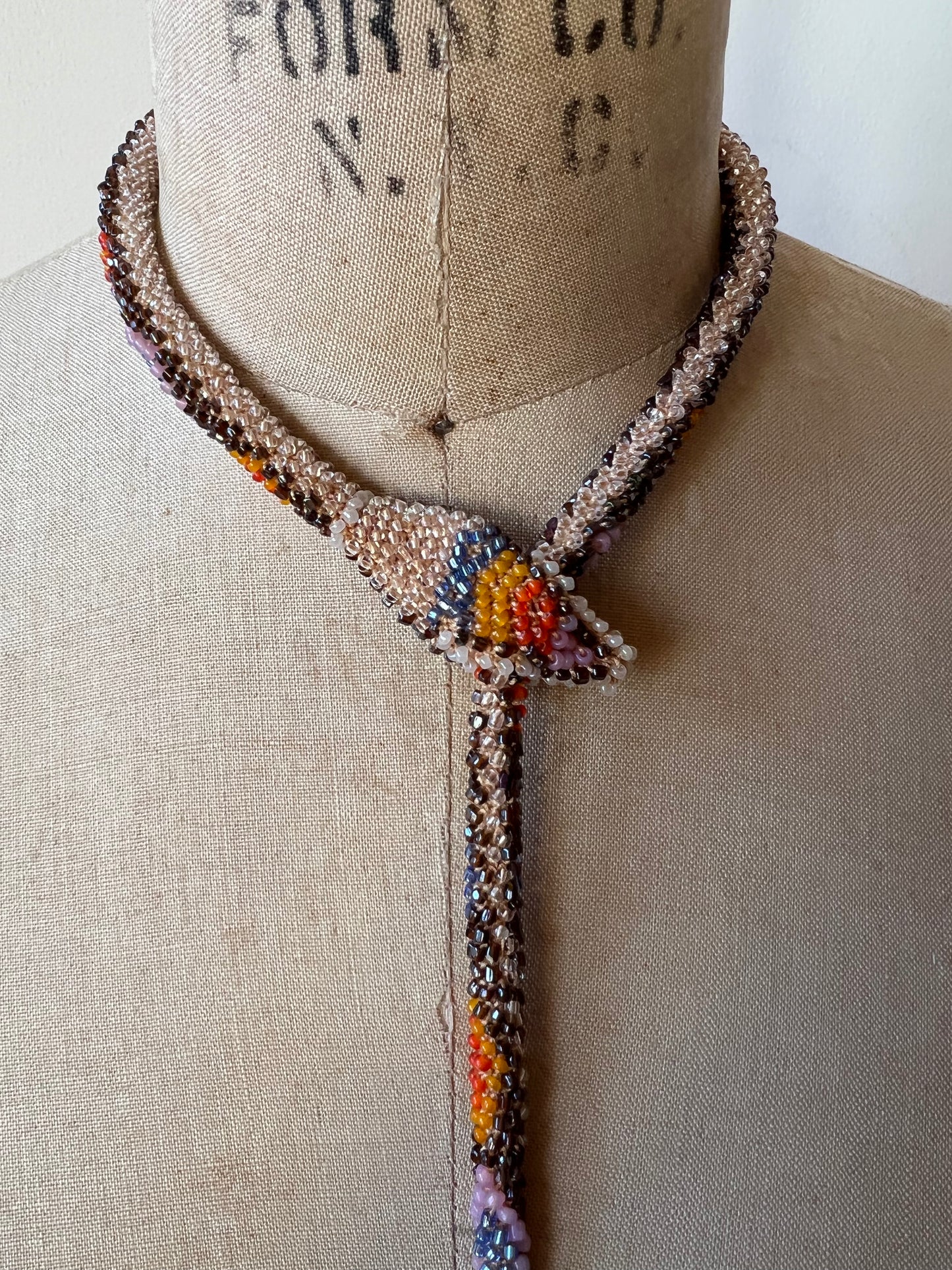 Bead Crochet Snake | Root Beer