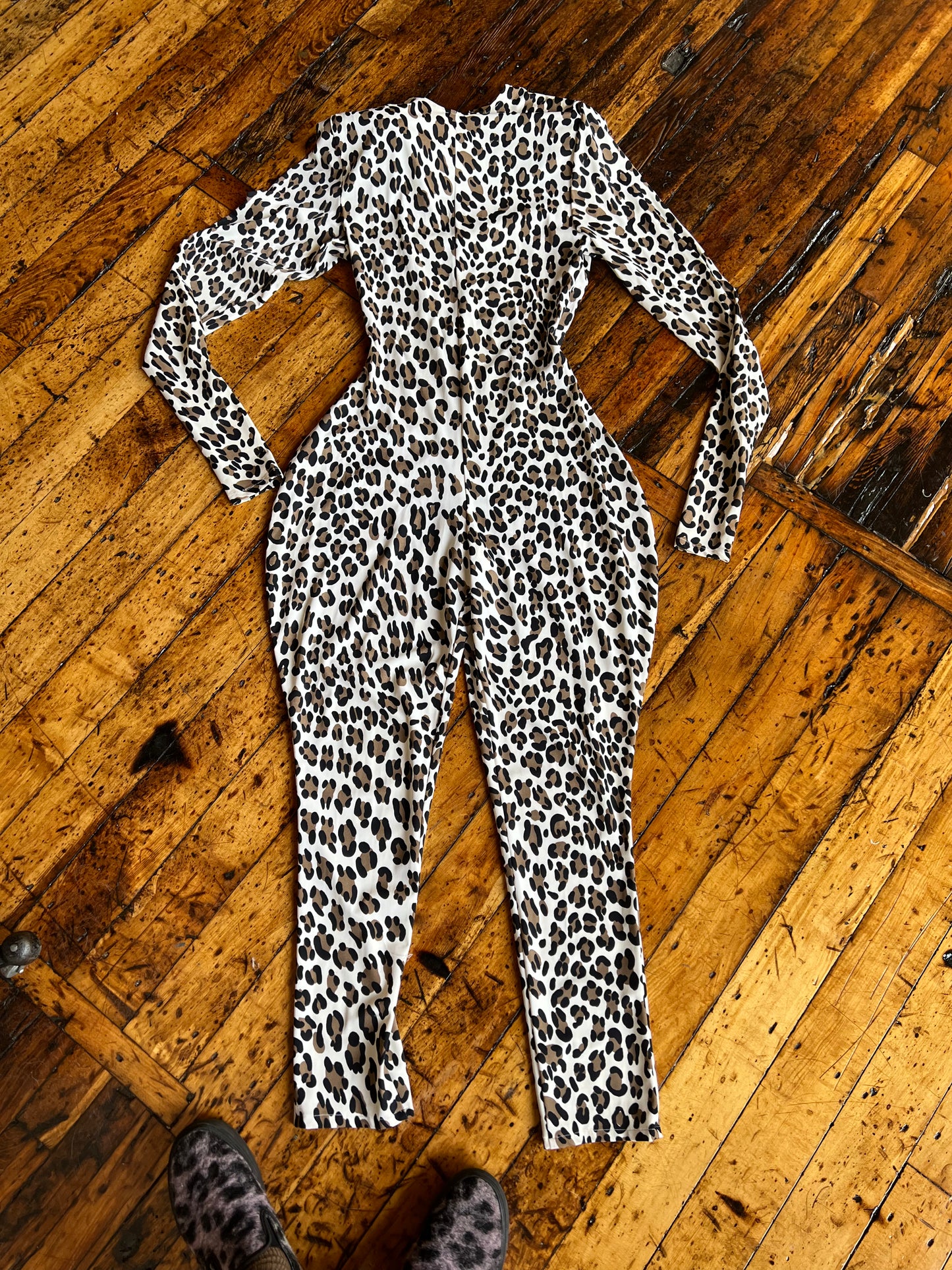 1980s Leopard Print Unitard | Norma Kamali
