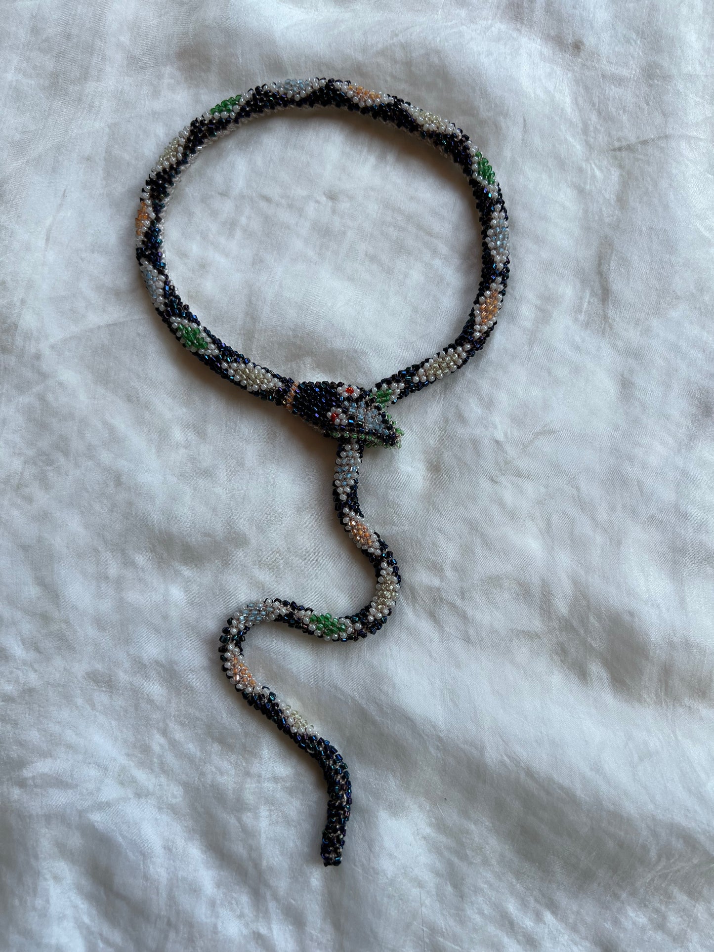Bead Crochet Snake | Oil Slick