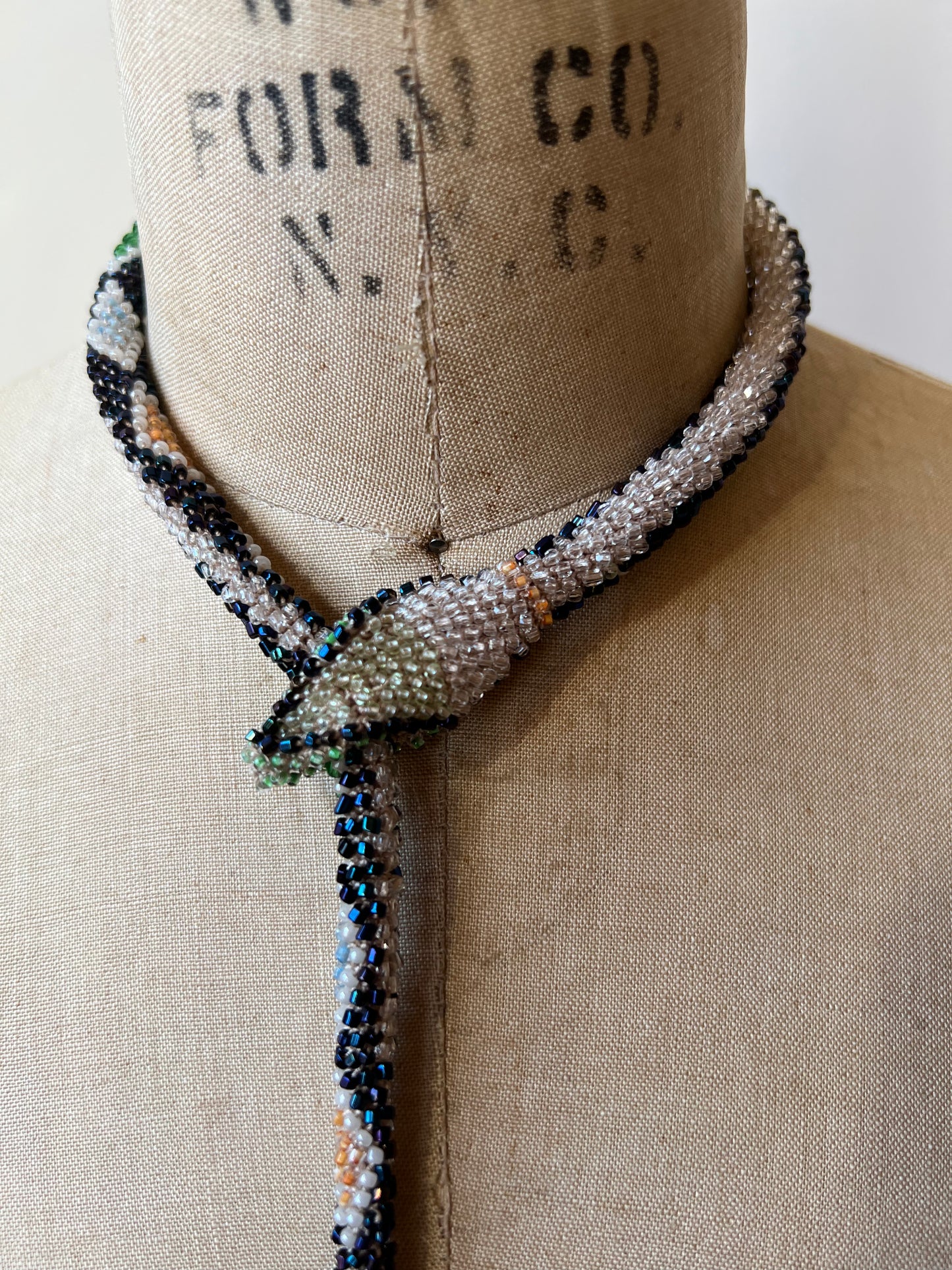 Bead Crochet Snake | Oil Slick
