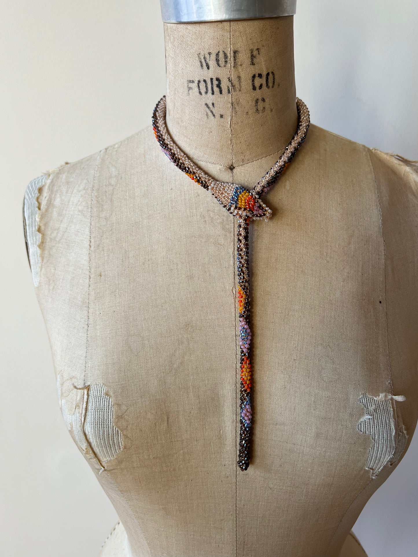 Bead Crochet Snake | Root Beer