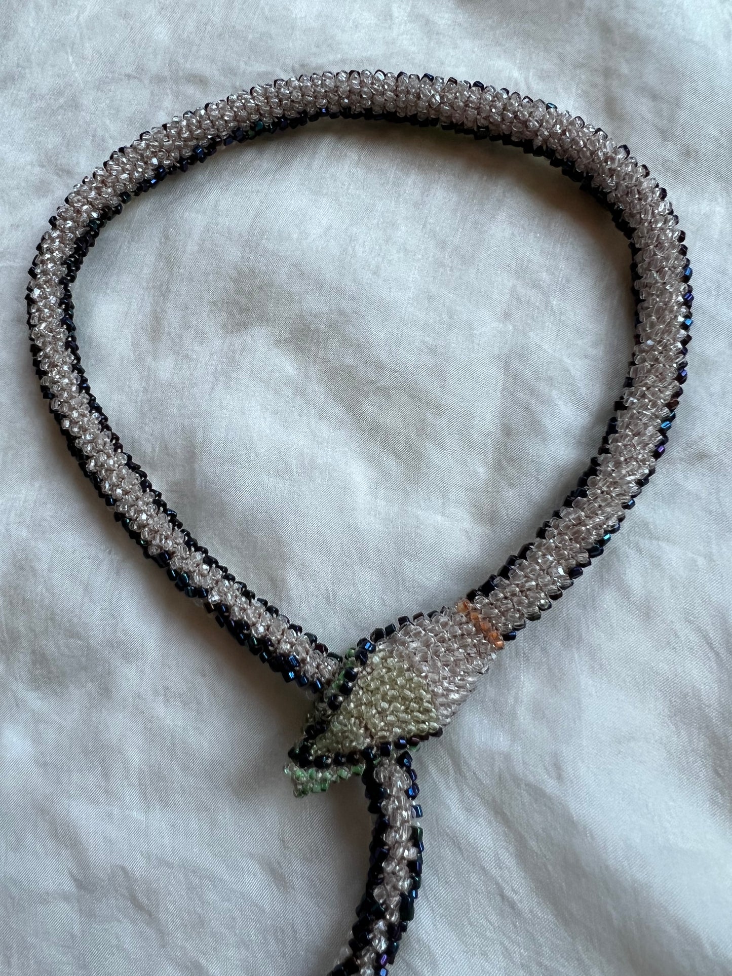 Bead Crochet Snake | Oil Slick