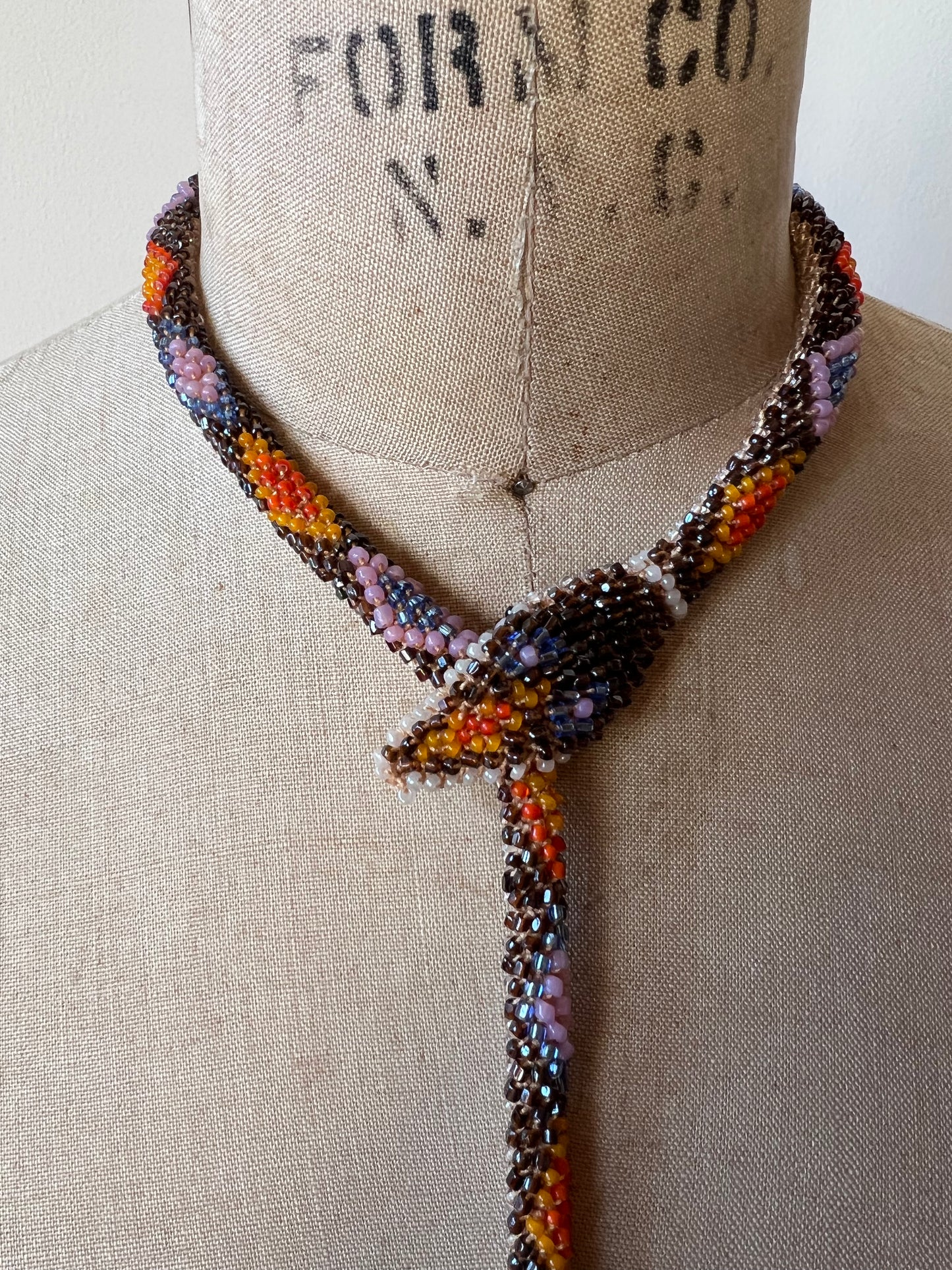 Bead Crochet Snake | Root Beer