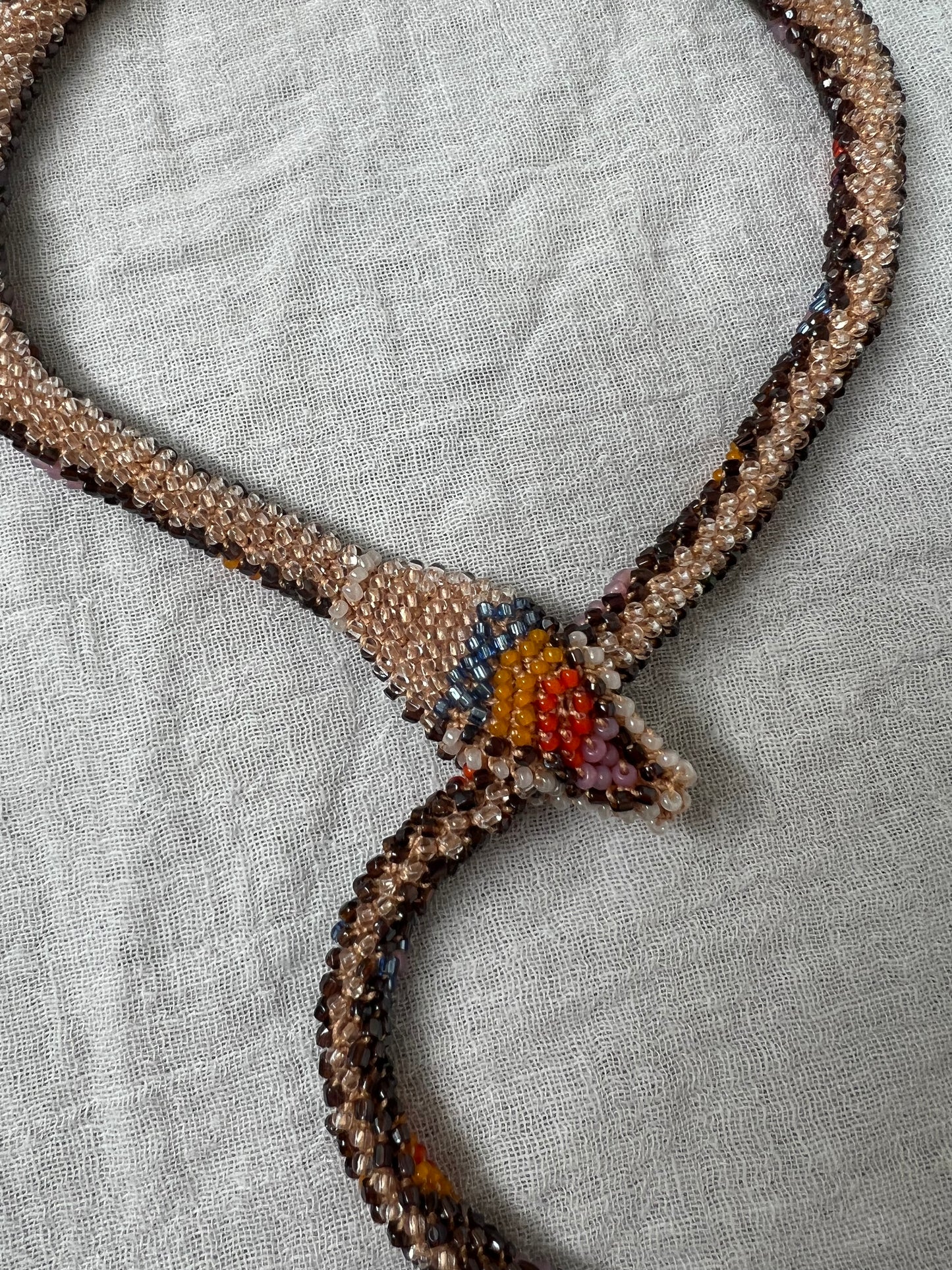 Bead Crochet Snake | Root Beer