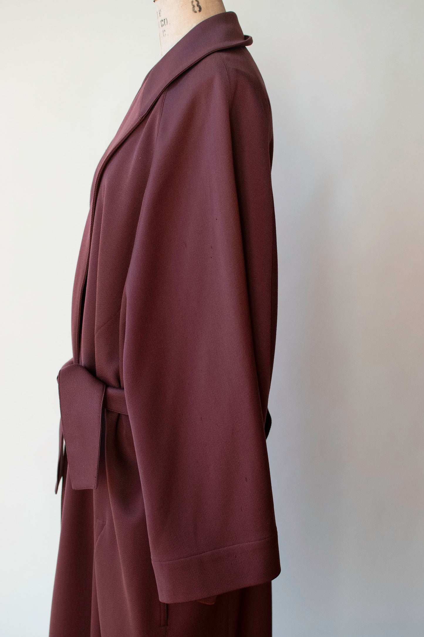 1980s Burgundy Coat | Azzedine Alaïa