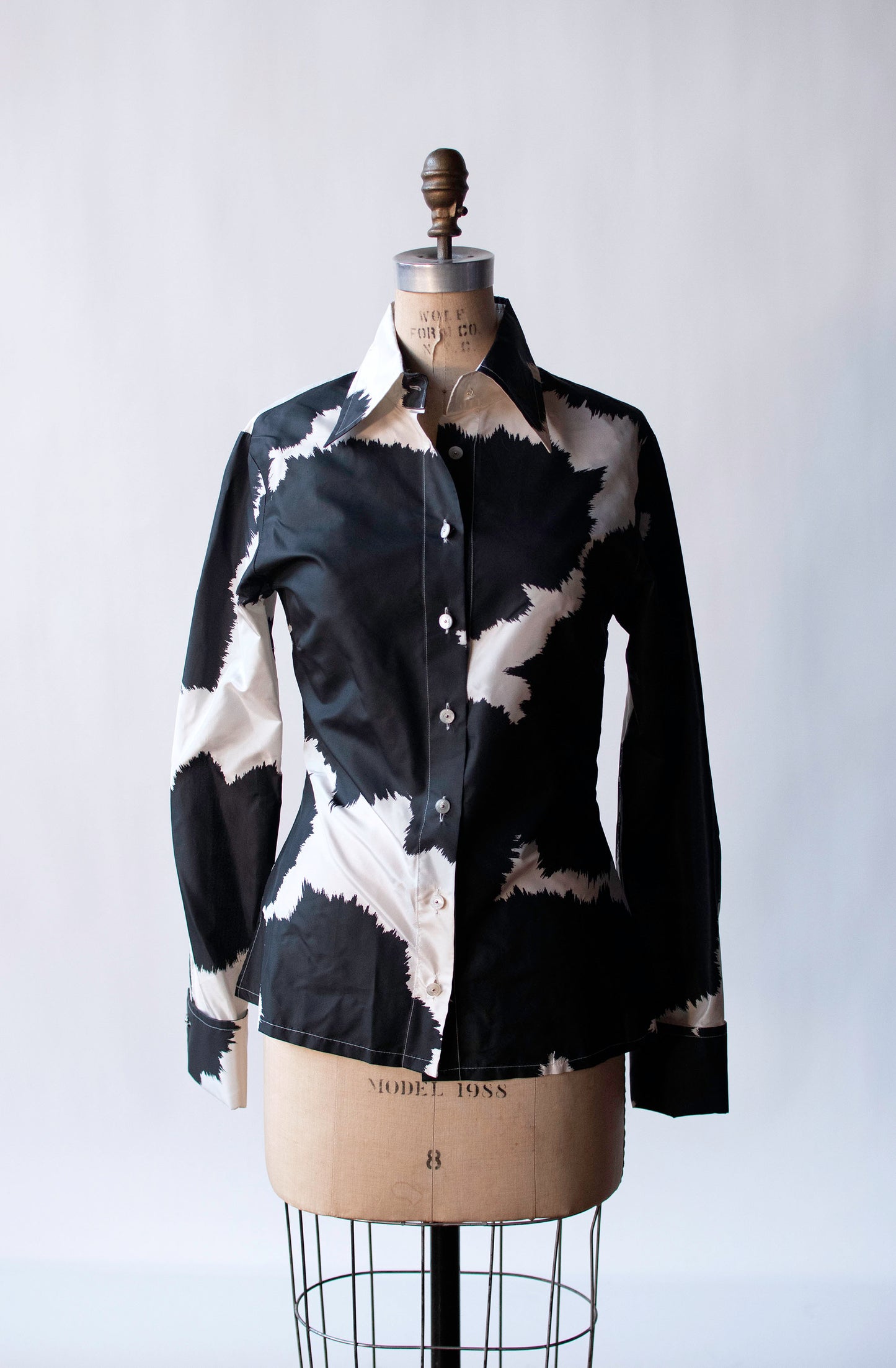 Silk Cow Print Pants Set | Gianfranco Ferré