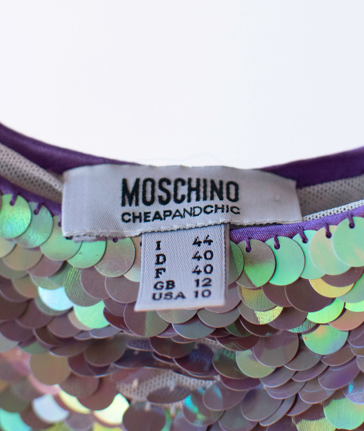 Ombre Paillette Skirt | Moschino Cheap & Chic