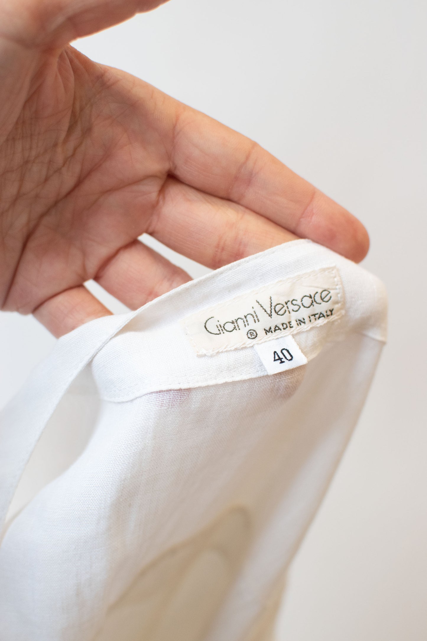 1980s Linen Dress | Gianni Versace