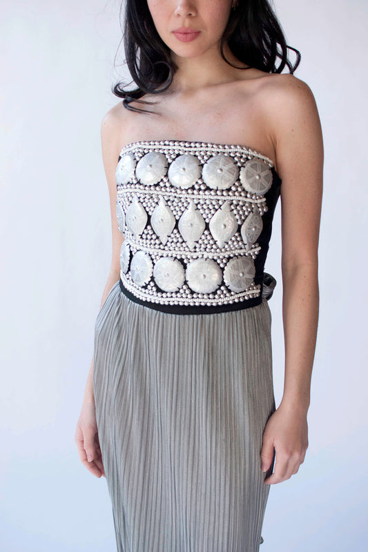 Silver Plisse Dress | Helen Storey 1988