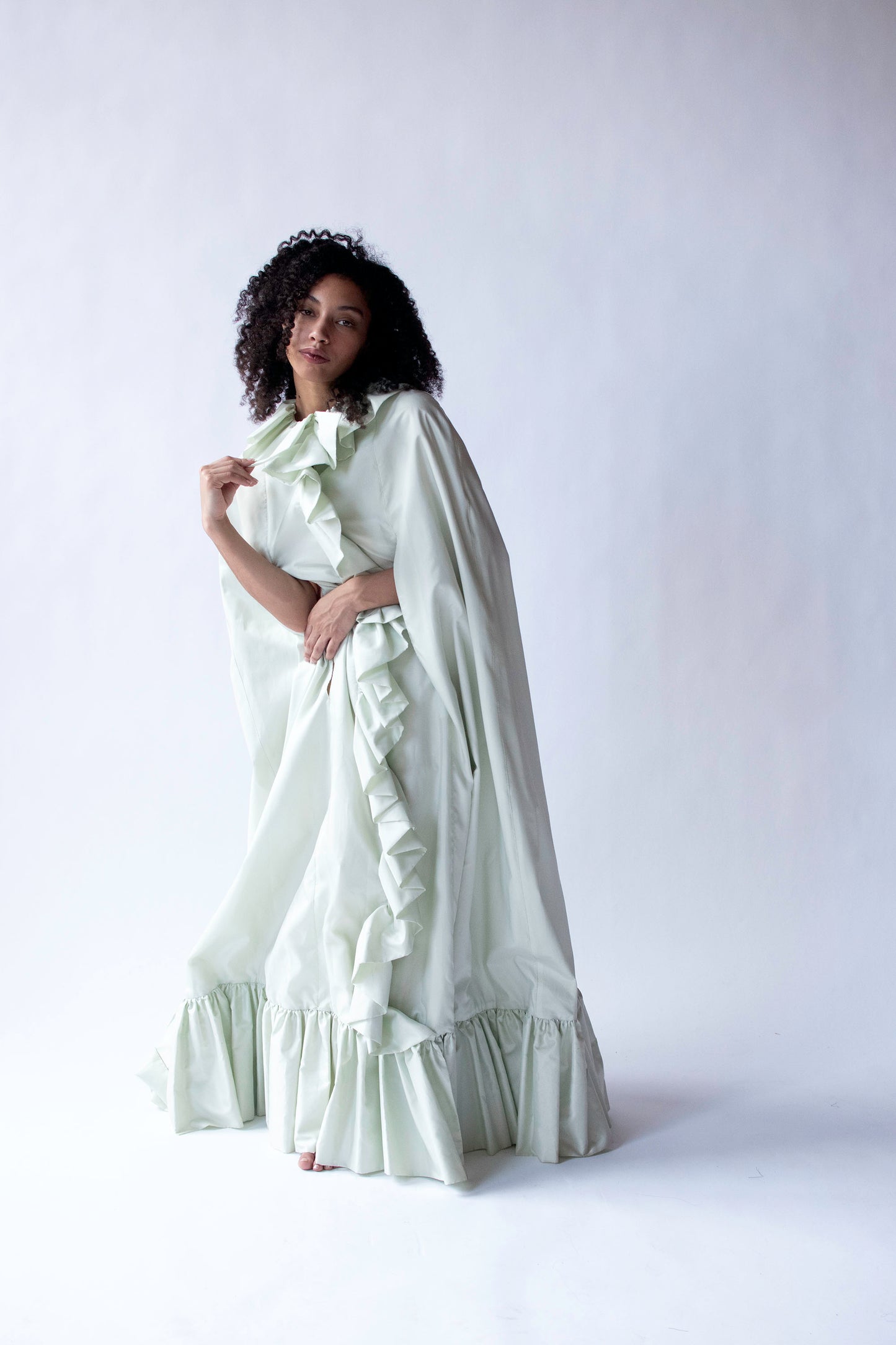 Pale Mint Opera Coat | Donald Brooks for Main Street