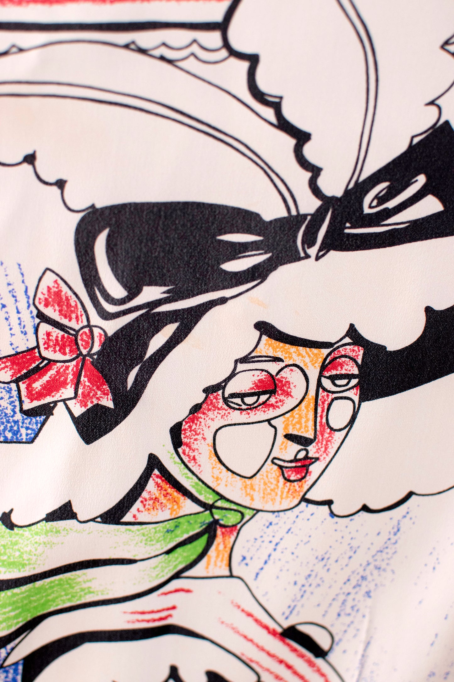Printed Silk Scarf | Michael Vollbracht 1982