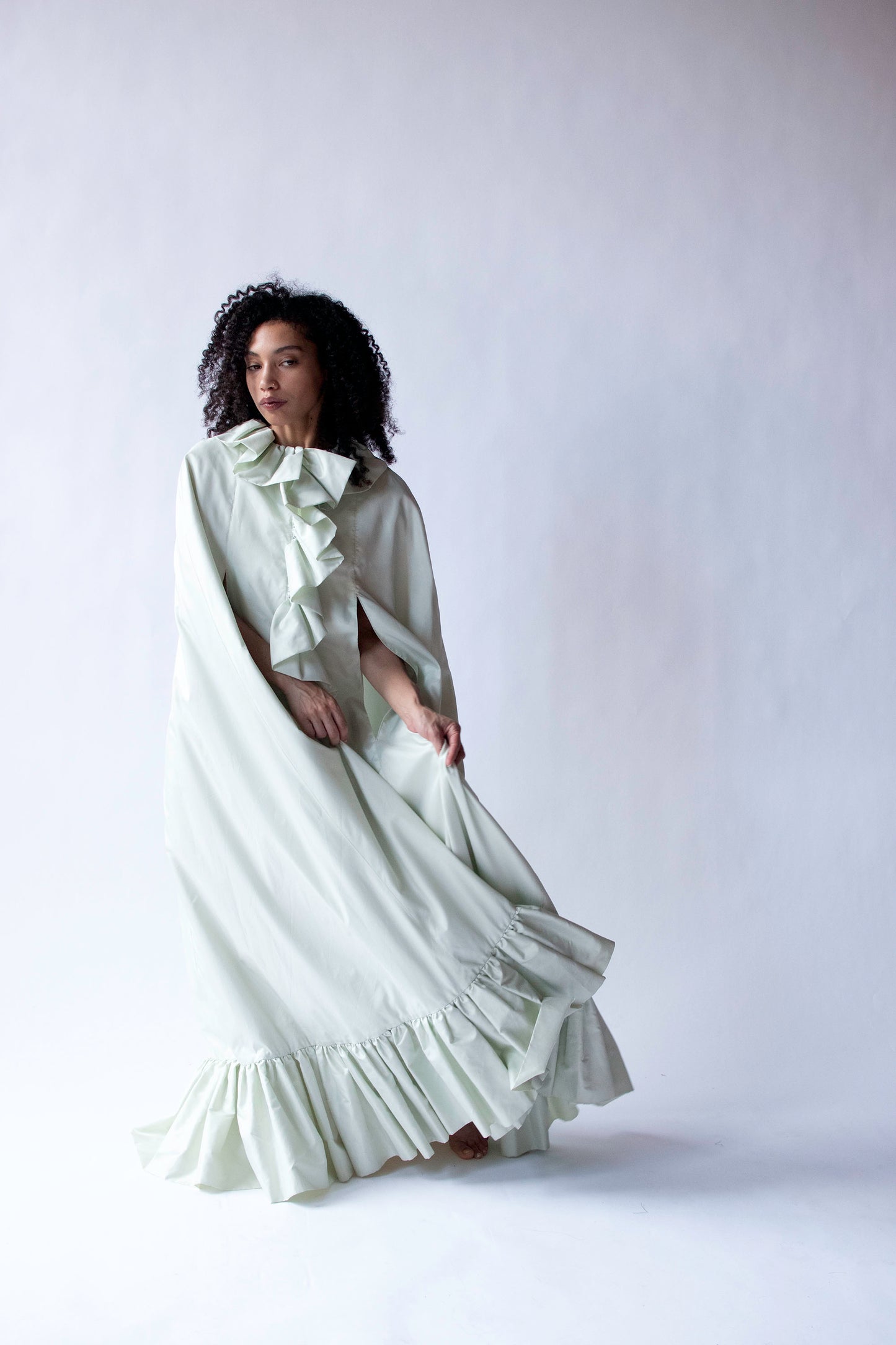 Pale Mint Opera Coat | Donald Brooks for Main Street