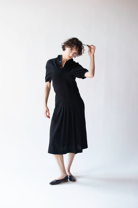 Black wool dresss | Comme des Garçons