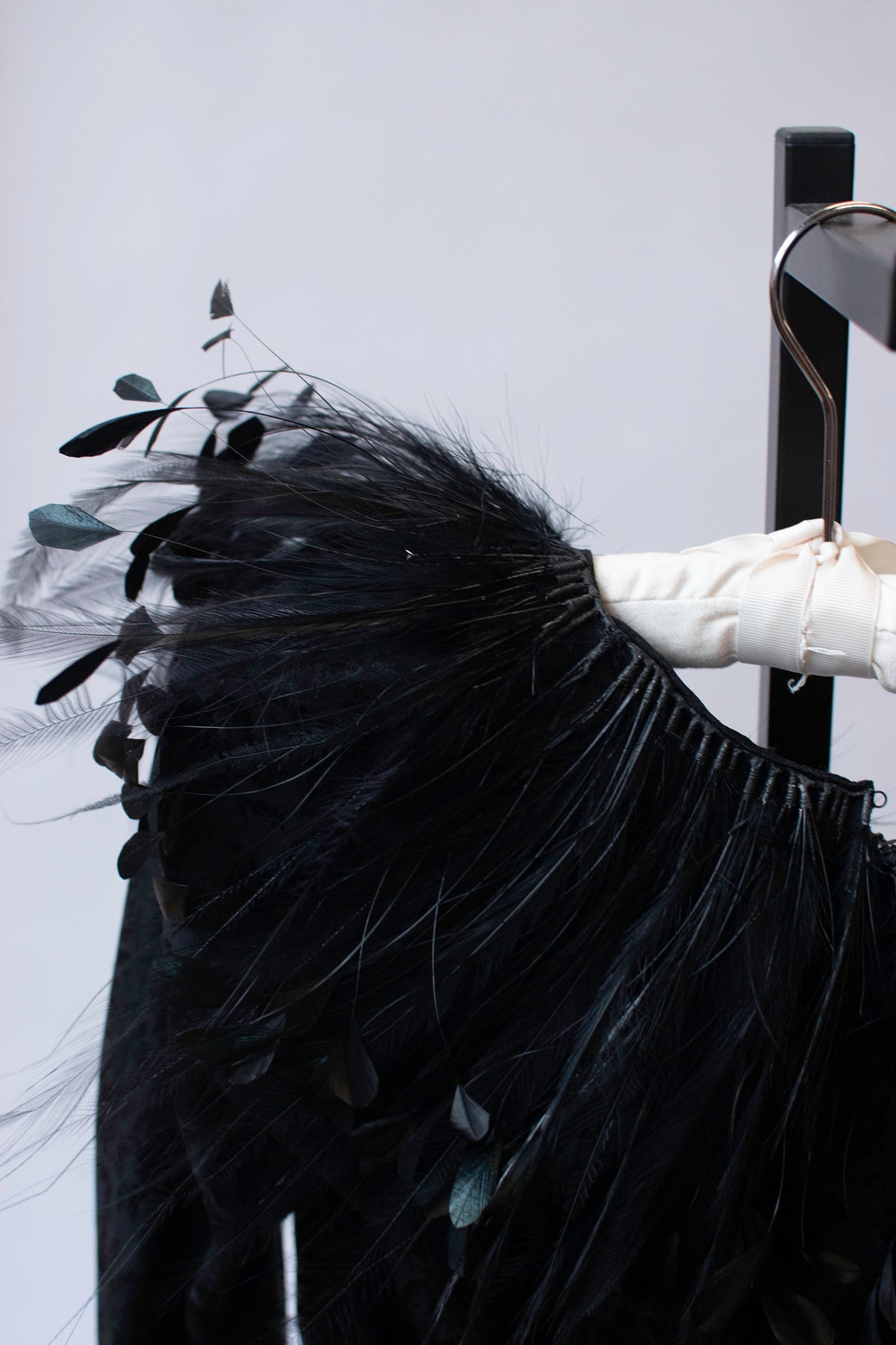 Feather Trim Silk Dress | Nina Ricci