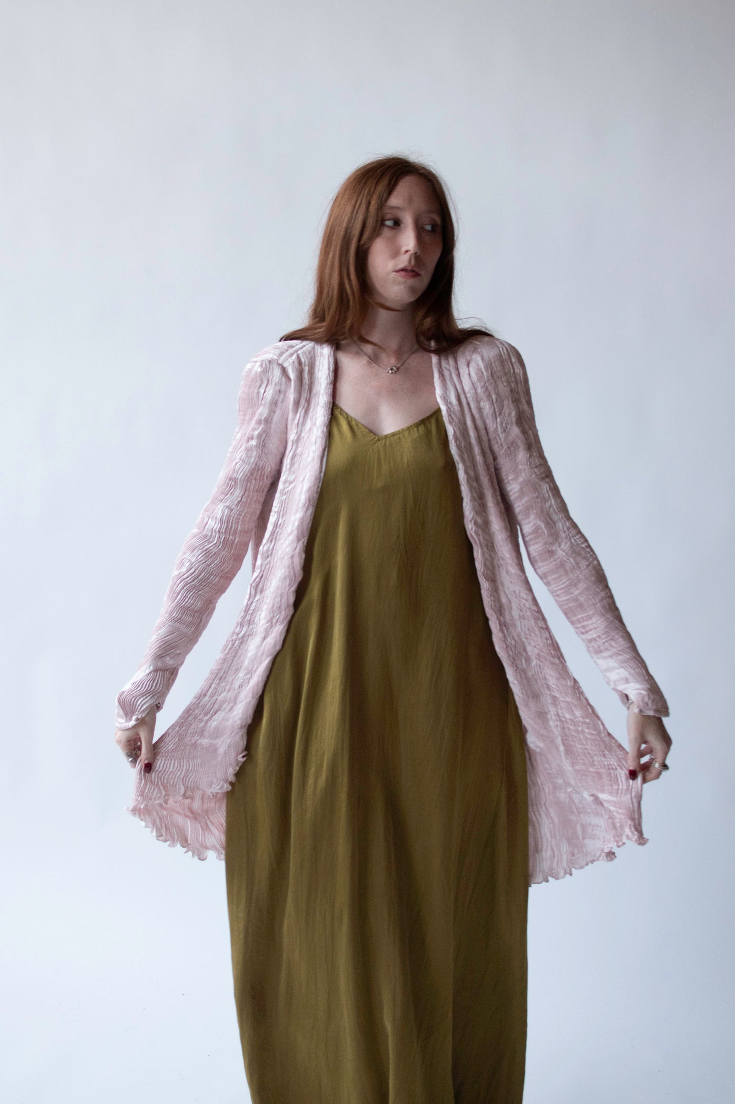 Petal Pleated Silk Jacket | Charles & Patricia Lester